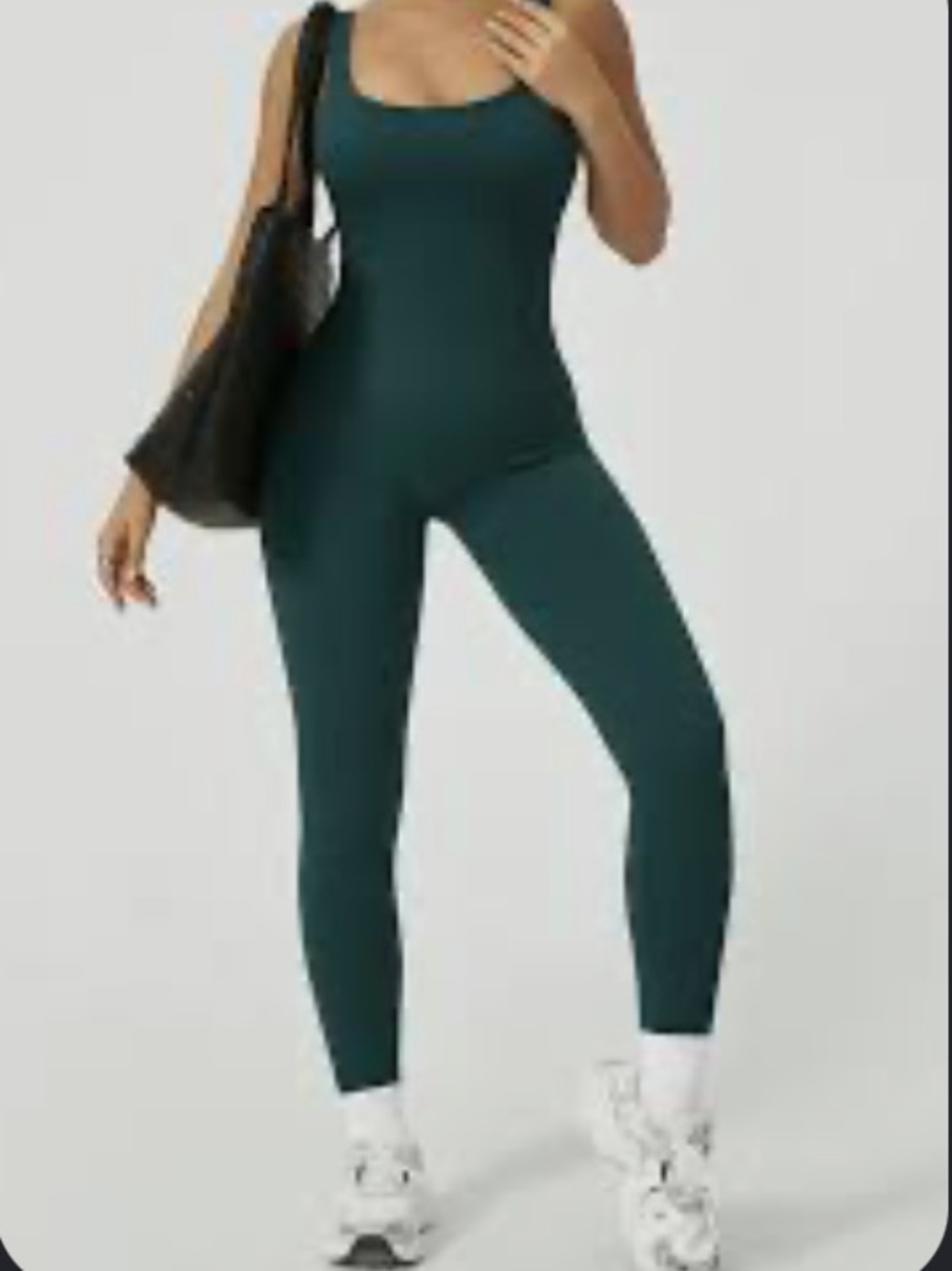 Ribbed Sleeveless Scoop-Neck Jumpsuit